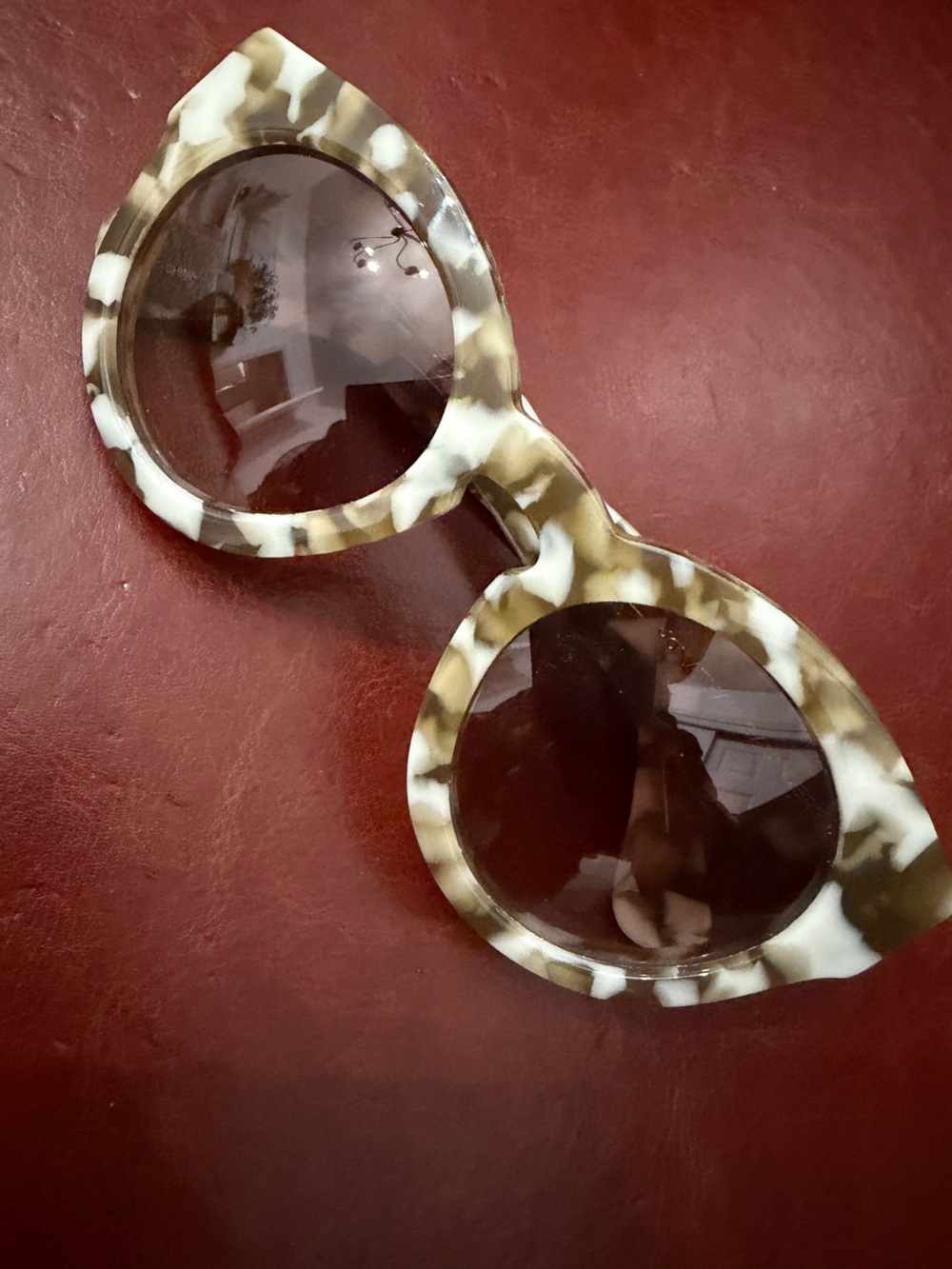 Jonathan Saunders Lee Tortoiseshell Sunglasses in Brown & Cream